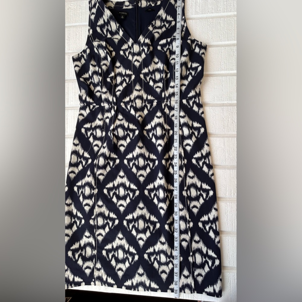 Talbots Women’s Ikat Stretch Dress Sleeveless Size 10 - Picture 12 of 12
